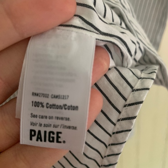 Paige striped blouse size M - Picture 8 of 8